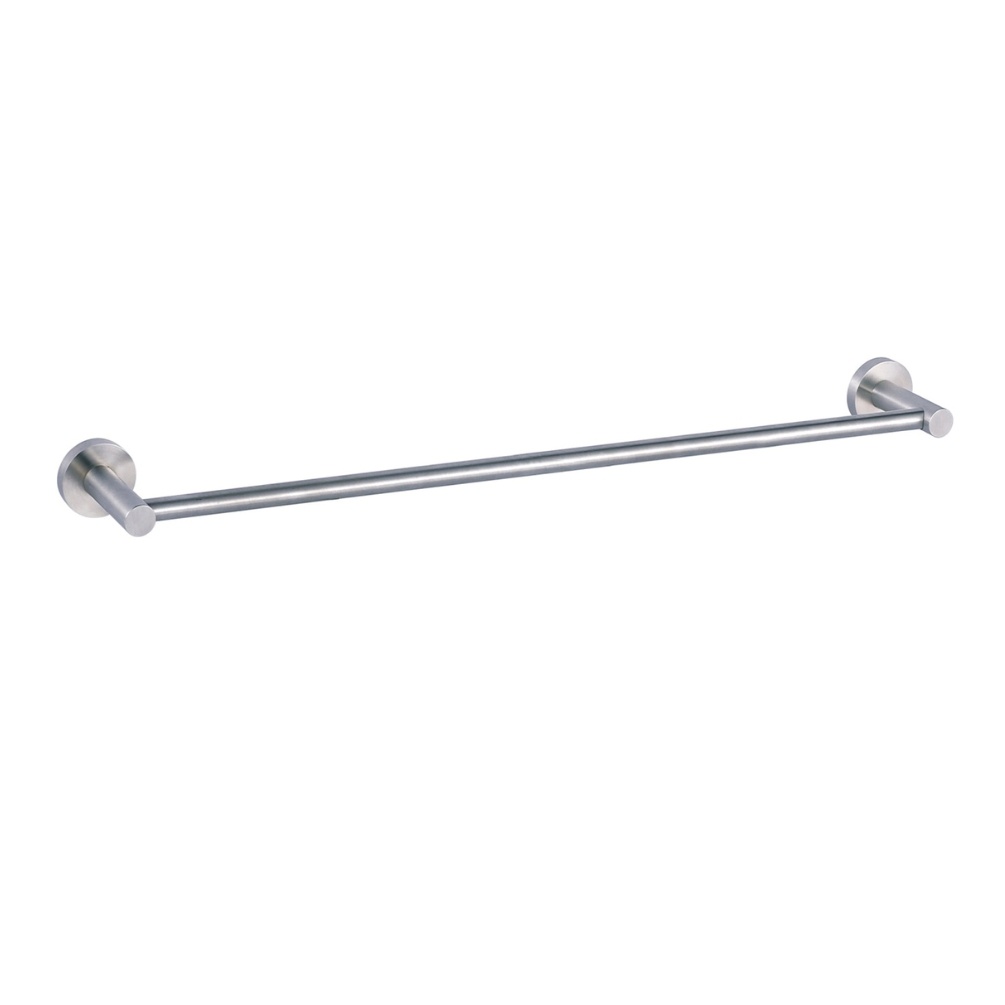 Product Cut out image of the JTP Inox Brushed Stainless Steel Single Towel Rail